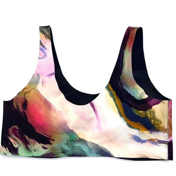 KNIX Catalyst Sports Bra - MultiColored Flow Motion L - Picture 3 of 4